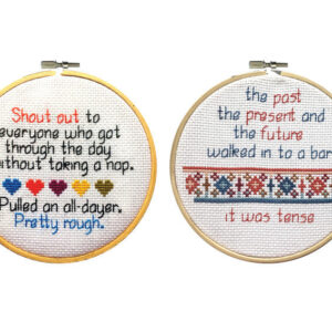 Alldayer/Present Tense Cross Stitch Pattern