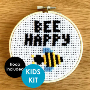 Bee Happy Kids Cross Stitch Kit