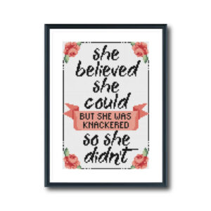 Believe Cross Stitch Pattern