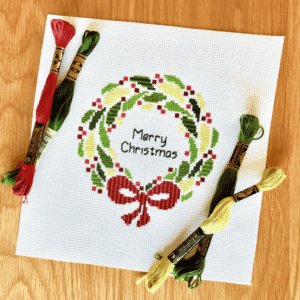 Christmas Wreath Cross Stitch Kit