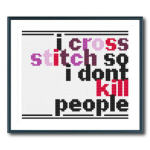 Cross Stitch Warning Cross Stitch Pattern