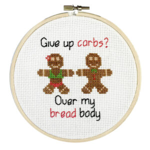 Gingerbread Body Cross Stitch Pattern