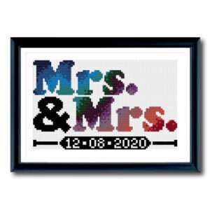 Mrs & Mrs Cross Stitch Pattern