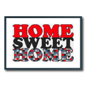 Retro Sweet Home Cross Stitch Pattern