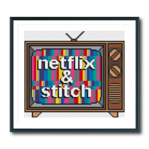 Netflix and Stitch Cross Stitch Pattern