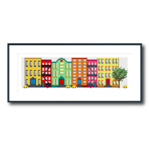 New York Streetscape Cross Stitch Pattern