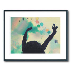 Pastel Balloons Cross Stitch Pattern