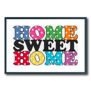 Polka Sweet Home Cross Stitch Pattern