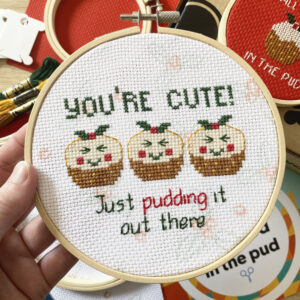All Good In The Pud Cross Stitch Box