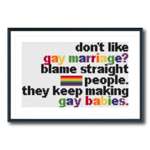 Rainbow Babies Cross Stitch Pattern