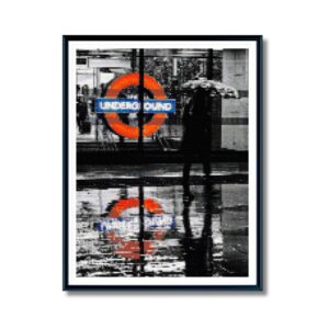 Rainy London Underground Cross Stitch Pattern