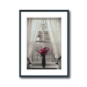 Rose By The Window Cross Stitch Pattern