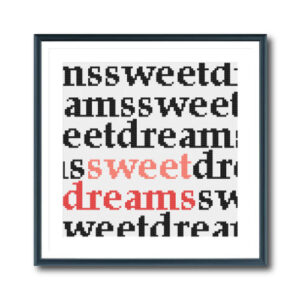 Sweet Dreams Cross Stitch Pattern