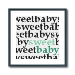 Sweet Baby Cross Stitch Pattern