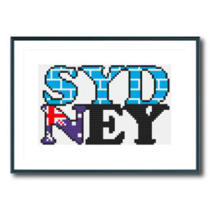 Sydney Type Cross Stitch Pattern