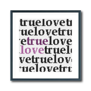 True Love Cross Stitch Pattern