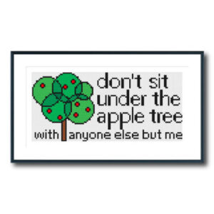 Under The Apple Tree Cross Stitch Pattern