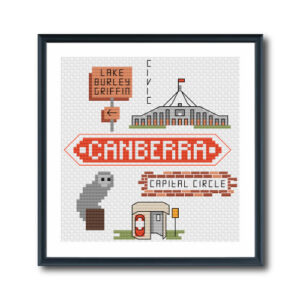 Canberra Icons Cross Stitch Pattern