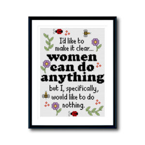 Do Anything Cross Stitch Pattern