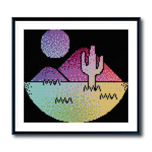 Desert Sun Cross Stitch Pattern