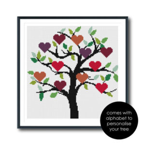 Family Tree Cross Stitch Pattern