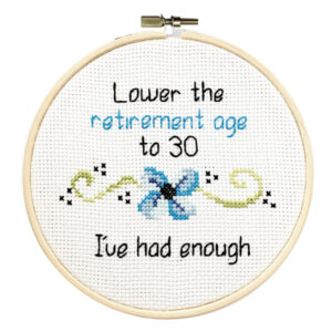 Retire Me Cross Stitch Pattern