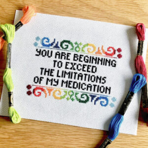 Medication Cross Stitch Kit