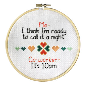 Co Working Cross Stitch Pattern