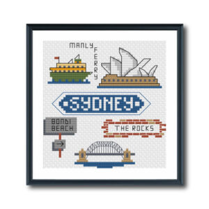 Sydney Icons Cross Stitch Pattern